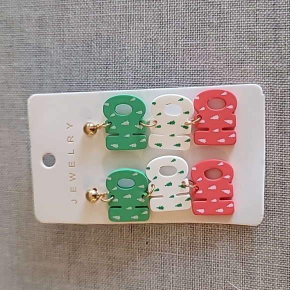 Jewelry - Dangling HO HO HO Earrings